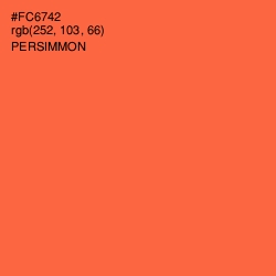 #FC6742 - Persimmon Color Image