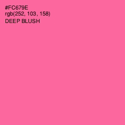 #FC679E - Deep Blush Color Image