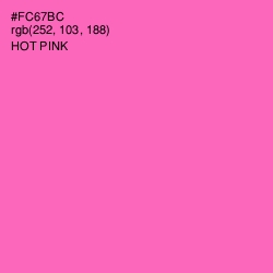 #FC67BC - Hot Pink Color Image