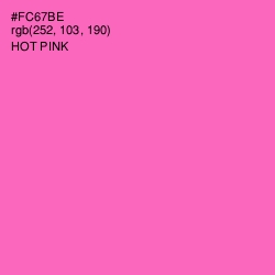 #FC67BE - Hot Pink Color Image