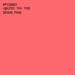 #FC686D - Brink Pink Color Image