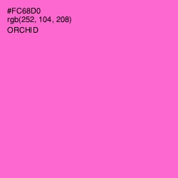 #FC68D0 - Orchid Color Image