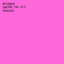 #FC68D9 - Orchid Color Image