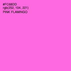 #FC68DD - Pink Flamingo Color Image