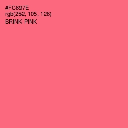 #FC697E - Brink Pink Color Image