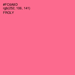 #FC6A8D - Froly Color Image