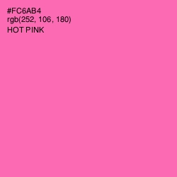 #FC6AB4 - Hot Pink Color Image