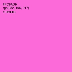 #FC6AD9 - Orchid Color Image