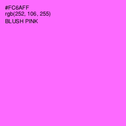 #FC6AFF - Blush Pink Color Image