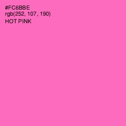 #FC6BBE - Hot Pink Color Image