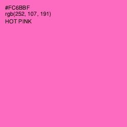 #FC6BBF - Hot Pink Color Image