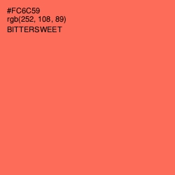 #FC6C59 - Bittersweet Color Image