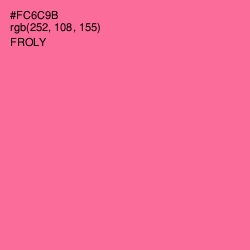 #FC6C9B - Froly Color Image