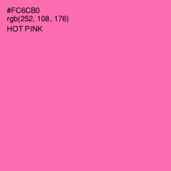 #FC6CB0 - Hot Pink Color Image