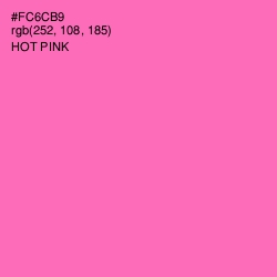 #FC6CB9 - Hot Pink Color Image