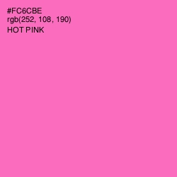 #FC6CBE - Hot Pink Color Image