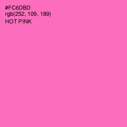 #FC6DBD - Hot Pink Color Image