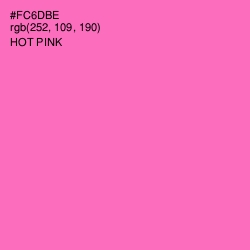 #FC6DBE - Hot Pink Color Image