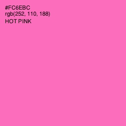 #FC6EBC - Hot Pink Color Image