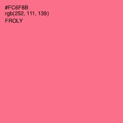 #FC6F8B - Froly Color Image