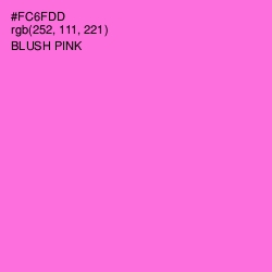 #FC6FDD - Blush Pink Color Image