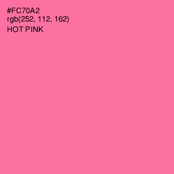 #FC70A2 - Hot Pink Color Image