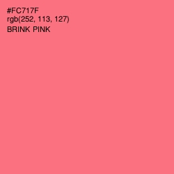 #FC717F - Brink Pink Color Image