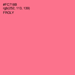 #FC718B - Froly Color Image