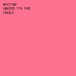 #FC718F - Froly Color Image