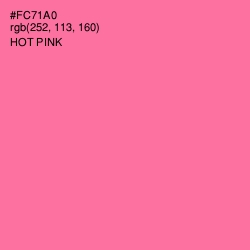 #FC71A0 - Hot Pink Color Image