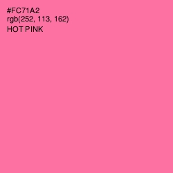 #FC71A2 - Hot Pink Color Image