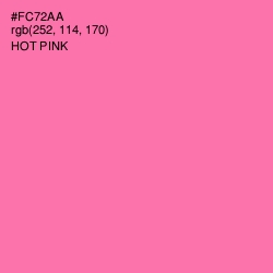 #FC72AA - Hot Pink Color Image