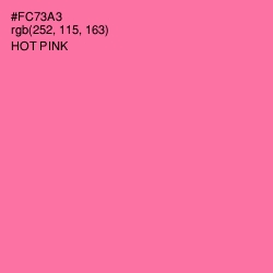 #FC73A3 - Hot Pink Color Image