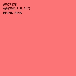 #FC7475 - Brink Pink Color Image