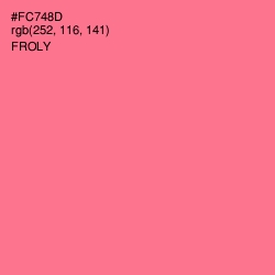 #FC748D - Froly Color Image