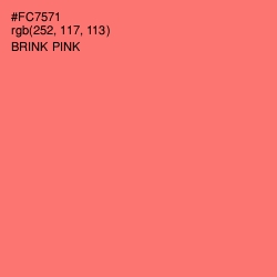 #FC7571 - Brink Pink Color Image