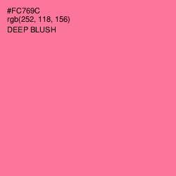 #FC769C - Deep Blush Color Image