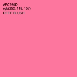 #FC769D - Deep Blush Color Image