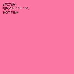 #FC76A1 - Hot Pink Color Image