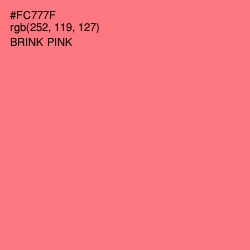 #FC777F - Brink Pink Color Image