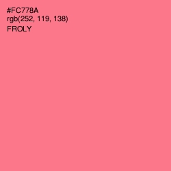 #FC778A - Froly Color Image