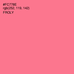 #FC778E - Froly Color Image