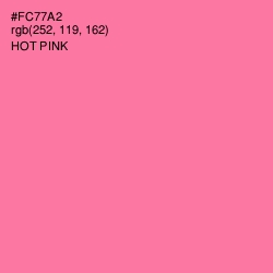 #FC77A2 - Hot Pink Color Image