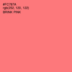 #FC787A - Brink Pink Color Image