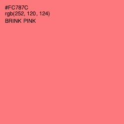 #FC787C - Brink Pink Color Image