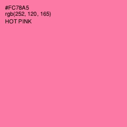 #FC78A5 - Hot Pink Color Image