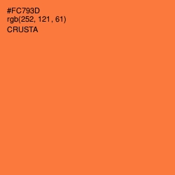 #FC793D - Crusta Color Image