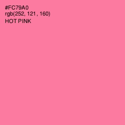 #FC79A0 - Hot Pink Color Image