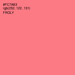 #FC7A83 - Froly Color Image