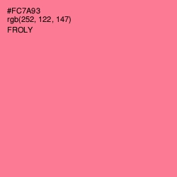 #FC7A93 - Froly Color Image
